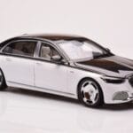 Mercedes Maybach S680 W223 Obsidian Μαύρο Diamond Λευκό Almost Real 1:18 - image 5 of 7