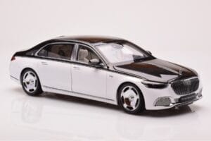 Mercedes Maybach S680 W223 Obsidian Μαύρο Diamond Λευκό Almost Real 1:18 820121 Μέταλλο - εικόνα 5 από 7