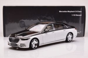 Mercedes Maybach S680 W223 Obsidian Μαύρο Diamond Λευκό Almost Real 1:18 820121 Μέταλλο - εικόνα 7 από 7