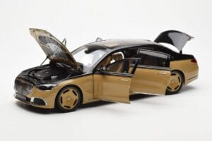 Mercedes Maybach S680 W223 Obsidian Μαύρο Sand Almost Real 1:18 820124 Μέταλλο - εικόνα 2 από 7