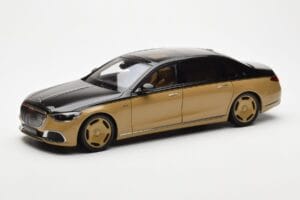 Mercedes Maybach S680 W223 Obsidian Μαύρο Sand Almost Real 1:18 820124