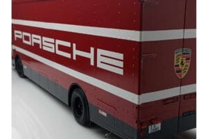 Mercedes O317 Porsche Transporter Κόκκινο CMR 1:18 CMR149 Μέταλλο - εικόνα 12 από 12