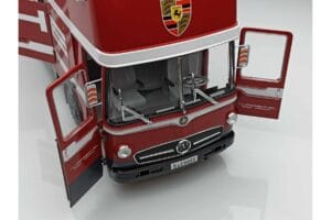 Mercedes O317 Porsche Transporter Κόκκινο CMR 1:18 CMR149 Μέταλλο - εικόνα 6 από 12