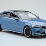 Mercedes S-Class W223 Vintage Μπλε Norev 1:18 - image 5 of 7