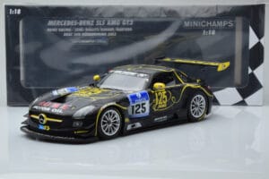 Mercedes SLS AMG GT3 Rowe Racing #125 Zehe / Bullitt / Renger / Hartung ADAC 24 Hours of Nurburgring 2013 Minichamps 1:18 151 - εικόνα 6 από 6