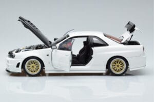 Nissan Skyline GT-R R34 Nismo Z-Tune Λευκό MotorHelix 1:18 M83407 Μέταλλο - εικόνα 4 από 11