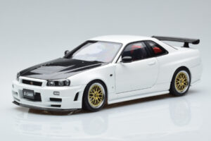 Nissan Skyline GT-R R34 Nismo Z-Tune Λευκό MotorHelix 1:18