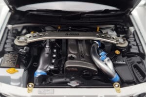 Nissan Skyline GT-R R34 Nismo Z-Tune Λευκό MotorHelix 1:18 M83407 Μέταλλο - εικόνα 9 από 11