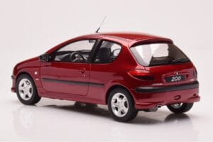 Peugeot 206 S16 Κόκκινο Otto 1:18 OT1039 Ρητίνη - εικόνα 5 από 6