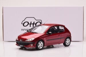 Peugeot 206 S16 Κόκκινο Otto 1:18 OT1039 Ρητίνη - εικόνα 6 από 6