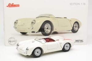 Porsche 550 Spyder Έκδοση 70 Χρόνων Λευκό Schuco 1:18 450033300 Μέταλλο - εικόνα 8 από 8