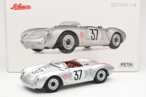 Porsche 550 RS Spyder #37 H. Polensky / R. von Frankenberg 24 Hours of Le Mans 1955 Schuco 1:18 450033400 Μέταλλο - εικόνα 8 από 8