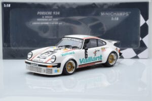 Porsche 911 934 Vaillant #6 B. Wollek Norisring EGT 1976 Minichamps 1:18 155766496 Μέταλλο - εικόνα 6 από 6