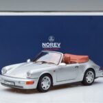 Porsche 911 964 Carrera 2 Καμπριολέ Ασημί Norev 1:18 187330 Μέταλλο - image 7 of 7
