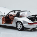 Porsche 911 964 Carrera 4 Targa Polar Ασημί Norev 1:18 - image 3 of 9