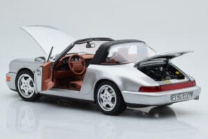 Porsche 911 964 Carrera 4 Targa Polar Ασημί Norev 1:18 187342 Μέταλλο - εικόνα 3 από 9