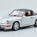 Porsche 911 964 Carrera 4 Targa Polar Ασημί Norev 1:18 - image 4 of 9