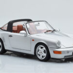 Porsche 911 964 Carrera 4 Targa Polar Ασημί Norev 1:18 - image 7 of 9