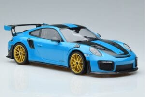 Porsche 911 991.2 GT3 RS Weissach Package Miami Μπλε Χρυσές Ζάντες Minichamps 1:18 153068310 Μέταλλο - εικόνα 4 από 6