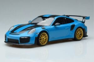 Porsche 911 991.2 GT3 RS Weissach Package Miami Μπλε Χρυσές Ζάντες Minichamps 1:18 153068310 Μέταλλο