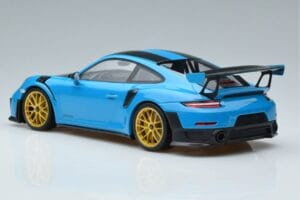 Porsche 911 991.2 GT3 RS Weissach Package Miami Μπλε Χρυσές Ζάντες Minichamps 1:18 153068310 Μέταλλο - εικόνα 5 από 6