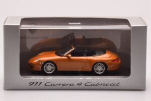 Porsche 911 997 Carrera 4 Καμπριολέ Πορτοκαλί Μεταλλικό Minichamps 1:43 WAP02001618 Μέταλλο - εικόνα 4 από 4