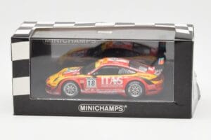 Porsche 911 997 GT3 R ITAS #18 De Lorenzi / Bonetti / Caccia / Bontempelli 24 Hours of Spa 2011 Minichamps 1:43 400118918 Μέτ - εικόνα 4 από 4