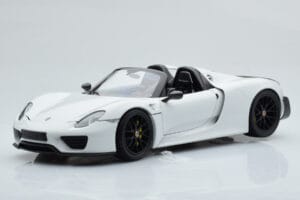 Porsche 918 Spyder Weissach Package Λευκό Με Μαύρες Ζάντες Minichamps 1:18 113062443