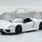 Porsche 918 Spyder Weissach Package Λευκό Με Μαύρες Ζάντες Minichamps 1:18 - image 9 of 9