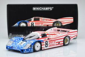 Porsche 956L Spirit of America #8 G. Follmer / J. Morton / K. Miller 24 Hours of Le Mans 1986 Minichamps 1:18 180866508 Μέταλ - εικόνα 8 από 8