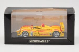 Porsche RS Spyder DHL #7 R. Dumas / T. Bernhard Winner Long Beach GP ALMS 2007 Minichamps 1:43 400076607 Μέταλλο - εικόνα 4 από 4