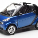 Smart Fortwo 451 Cabrio Μπλε & Μαύρο Minichamps 1:18