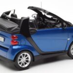 Smart Fortwo 451 Cabrio Μπλε & Μαύρο Minichamps 1:18 - image 3 of 8