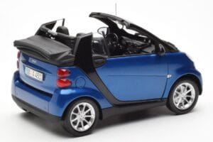 Smart Fortwo 451 Cabrio Μπλε & Μαύρο Minichamps 1:18 150036330 Μέταλλο - εικόνα 3 από 8
