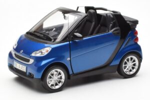 Smart Fortwo 451 Cabrio Μπλε & Μαύρο Minichamps 1:18