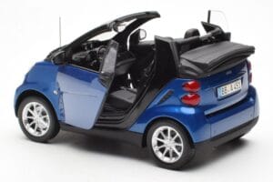 Smart Fortwo 451 Cabrio Μπλε & Μαύρο Minichamps 1:18 150036330 Μέταλλο - εικόνα 5 από 8