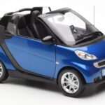 Smart Fortwo 451 Cabrio Μπλε & Μαύρο Minichamps 1:18 - image 6 of 8