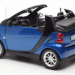 Smart Fortwo 451 Cabrio Μπλε & Μαύρο Minichamps 1:18 - image 7 of 8