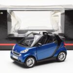 Smart Fortwo 451 Cabrio Μπλε & Μαύρο Minichamps 1:18 - image 8 of 8
