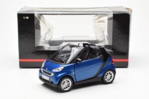 Smart Fortwo 451 Cabrio Μπλε & Μαύρο Minichamps 1:18 150036330 Μέταλλο - εικόνα 8 από 8