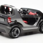 Smart Fortwo Crossblade Καμπριολέ Ασημί Μαύρο Kyosho 1:18 - image 2 of 6