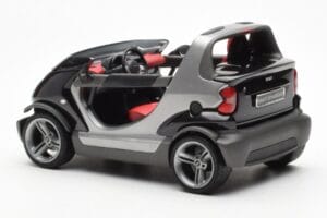 Smart Fortwo Crossblade Καμπριολέ Ασημί Μαύρο Kyosho 1:18 13440 Μέταλλο - εικόνα 5 από 6