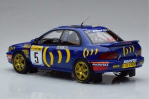 Subaru Impreza #5 C. Sainz / L. Moya 2nd Place Rally Monte Carlo 1995 Kyosho 1:18 08962B Μέταλλο - εικόνα 6 από 9