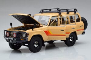 Toyota Land Cruiser 60 Μπεζ Με Προαιρετικά Εξαρτήματα Kyosho 1:18 08956XBE Μέταλλο - εικόνα 2 από 12