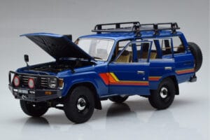 Toyota Land Cruiser 60 Μπλε Με Προαιρετικά Εξαρτήματα Kyosho 1:18 08956XBL Μέταλλο - εικόνα 2 από 11