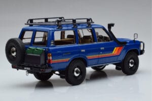 Toyota Land Cruiser 60 Μπλε Με Προαιρετικά Εξαρτήματα Kyosho 1:18 08956XBL Μέταλλο - εικόνα 3 από 11