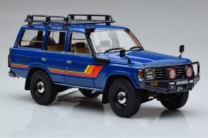 Toyota Land Cruiser 60 Μπλε Με Προαιρετικά Εξαρτήματα Kyosho 1:18 08956XBL Μέταλλο - εικόνα 5 από 11
