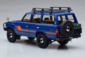 Toyota Land Cruiser 60 Μπλε Με Προαιρετικά Εξαρτήματα Kyosho 1:18 08956XBL Μέταλλο - εικόνα 6 από 11