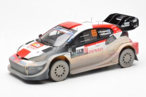 Toyota GR Yaris Rally1 #69 K. Rovanpera / J. Halttunen Safari Rally Kenya 2023 Dirty Version IXO 1:18 18RMC173B