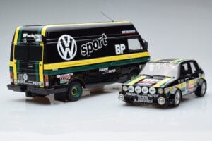 Volkswagen LT35 + Golf 1 GTI Group 2 Black Otto 1:18 OT353 Ρητίνη - εικόνα 4 από 6